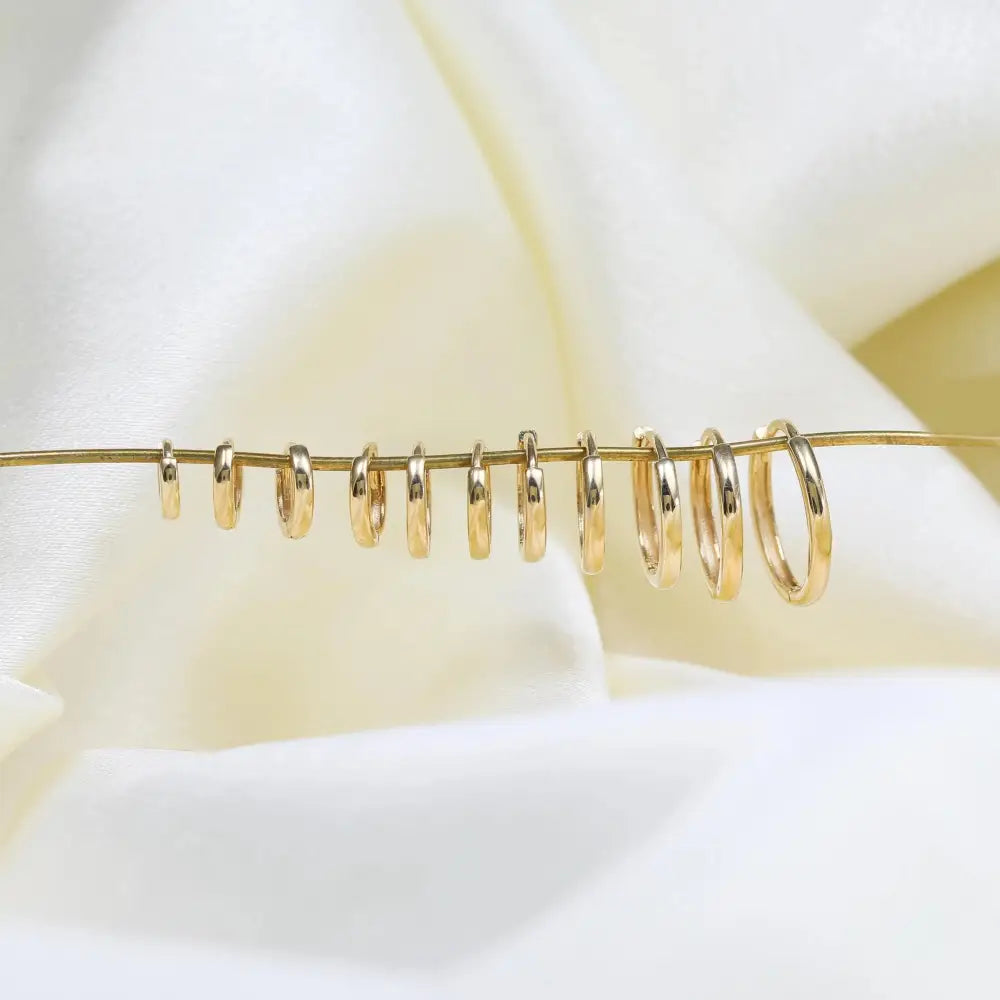 10K Solid Gold 4.0Mm 4.5Mm 5.0Mm 5.5Mm 6.0Mm 6.5Mm 7.0Mm 8.0Mm 9.0Mm 10Mm 11Mm Hinged Hoop, Solid Gold Couch Cartilage Hoop, Gift for Her