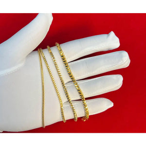 10K SOLID Gold Franco Chain Bracelet, 10K Gold Bracelet,Women Men,2Mm 2.8Mm 10K Gold Chain,Heavy Real Gold 10K Bracelet, Men and Women