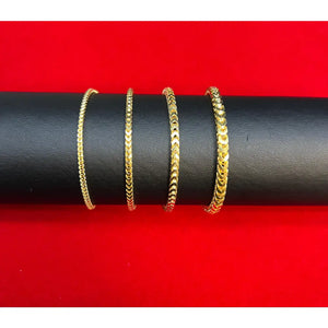 10K SOLID Gold Franco Chain Bracelet, 10K Gold Bracelet,Women Men,2Mm 2.8Mm 10K Gold Chain,Heavy Real Gold 10K Bracelet, Men and Women