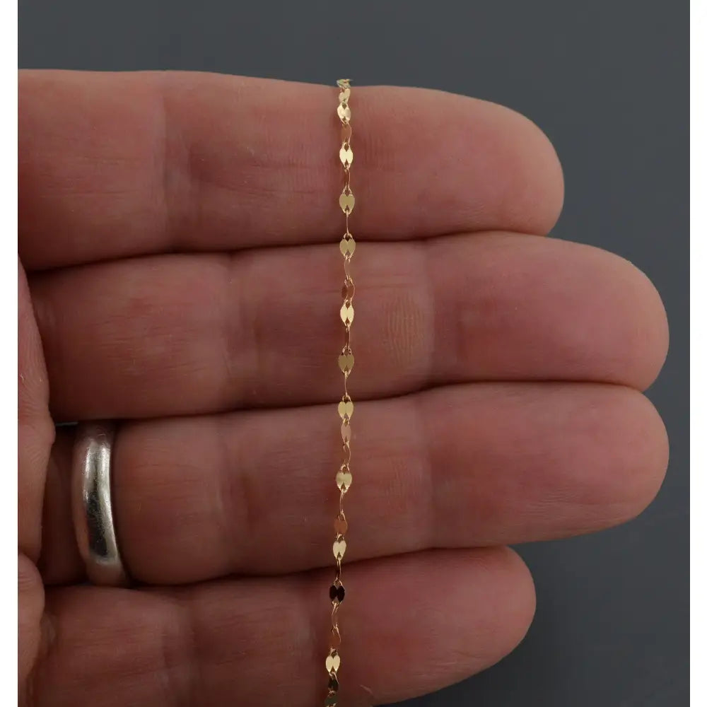 10K YELLOW GOLD ANKLET | 1.9MM Wide | Polished Marine Link 9 Inch Anklet | Spring Ring Clasp | Free Shipping 1-Day | Gift Box Included