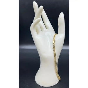 10K Yellow Gold Miami Cuban Chain Necklace Bracelet 4.5Mm, Real Gold Cuban Link Chain for Men Women, Everyday Gold Jewelry, Miami Cuban