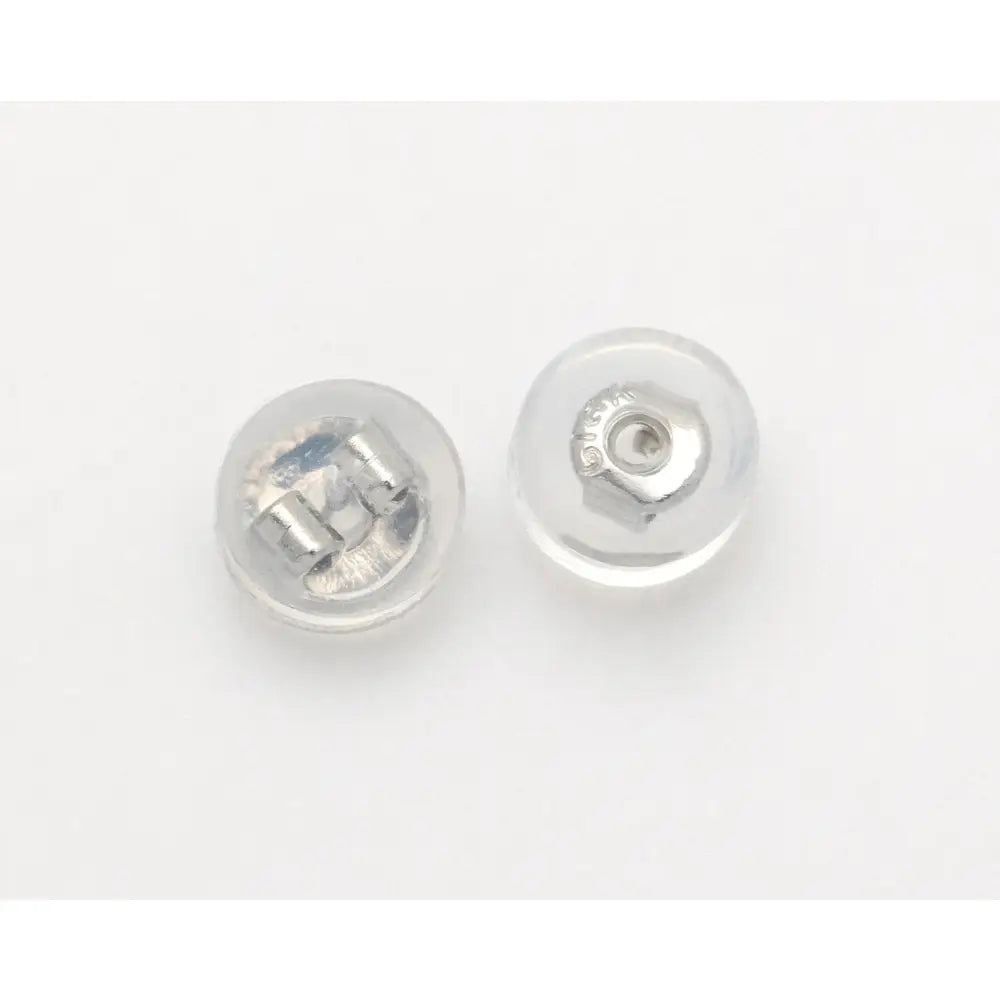 10PCS - Earring Backs Rubber, Gold Earring Backs for Studs, Basic Jewelry Supplies, Earring Stoppers, 14K Polished Gold- Plated [CB0176]