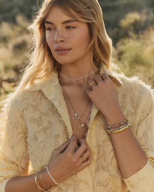 Finley Mini Pearl Necklace NikNenz™ Premium Gold & Diamonds