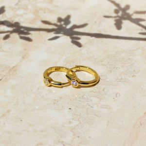 Elegant 14K Gold Bezel Diamond Huggie Hoop Earrings - Perfect Gift for Mom.