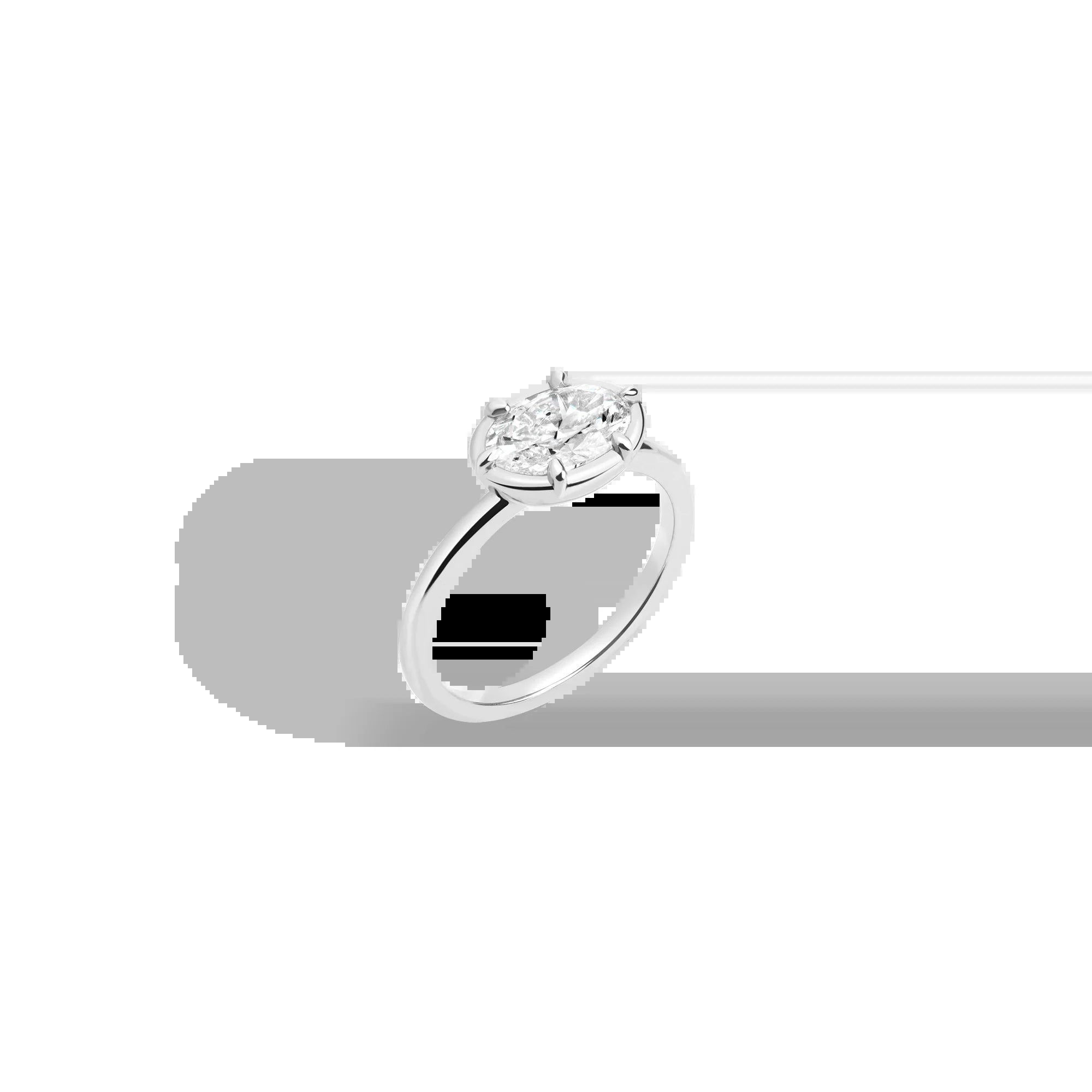 1Ct Oval Lab Grown Diamond Georgian Ring NikNenz™ Premium Gold & Diamonds