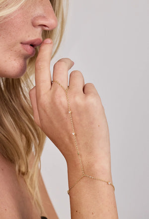 Starlet Hand Chain NikNenz™ Premium Gold & Diamonds