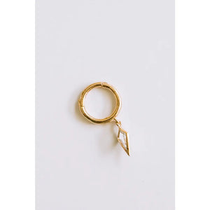 14K 18K Solid Gold Jewelry Minimalist Tragus Cartilage Snug Rook Helix Ear Seamless Piercing Earring Clicker Huggie Hoop Ring for Women Men
