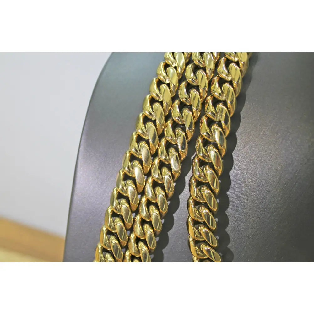 14K Gold Filled 14Mm Miami Cuban Link Chain Necklace, Chunky Unisex Jewelry