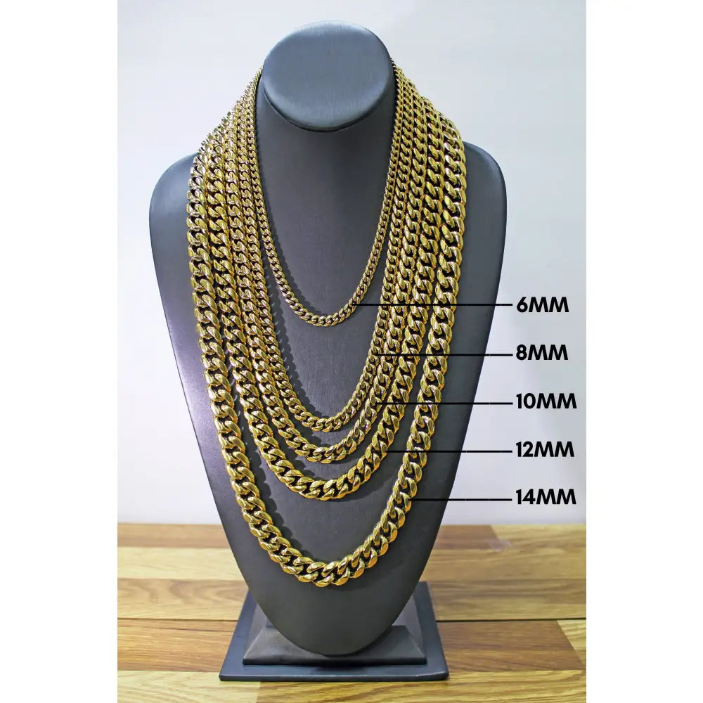 14K Gold Filled 14Mm Miami Cuban Link Chain Necklace, Chunky Unisex Jewelry