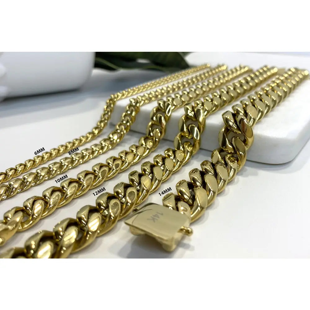 14K Gold Filled 14Mm Miami Cuban Link Chain Necklace, Chunky Unisex Jewelry
