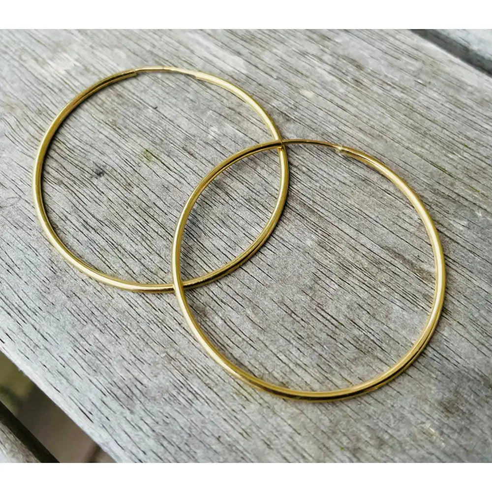 14K Gold Filled 38Mm Hoop Earrings