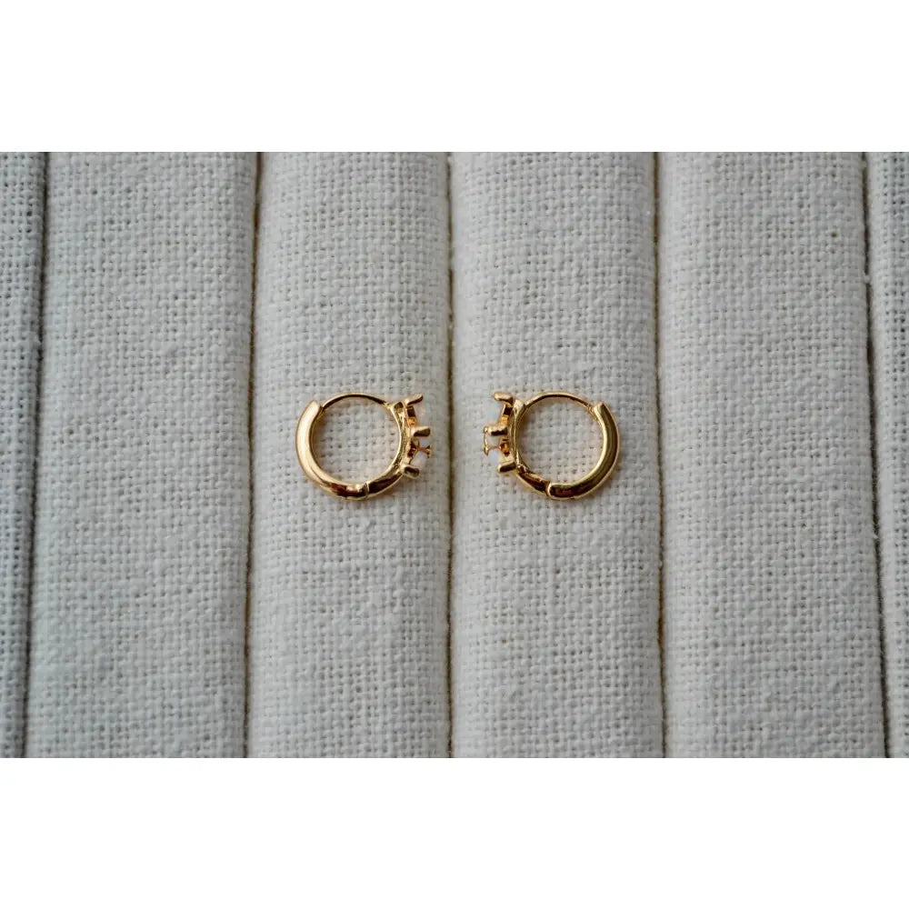 14K Gold Filled White Opal Marquise Huggie Hoop Earrings – Dreamy Gemstone Hoops for Birthdays & Everyday Luxe.