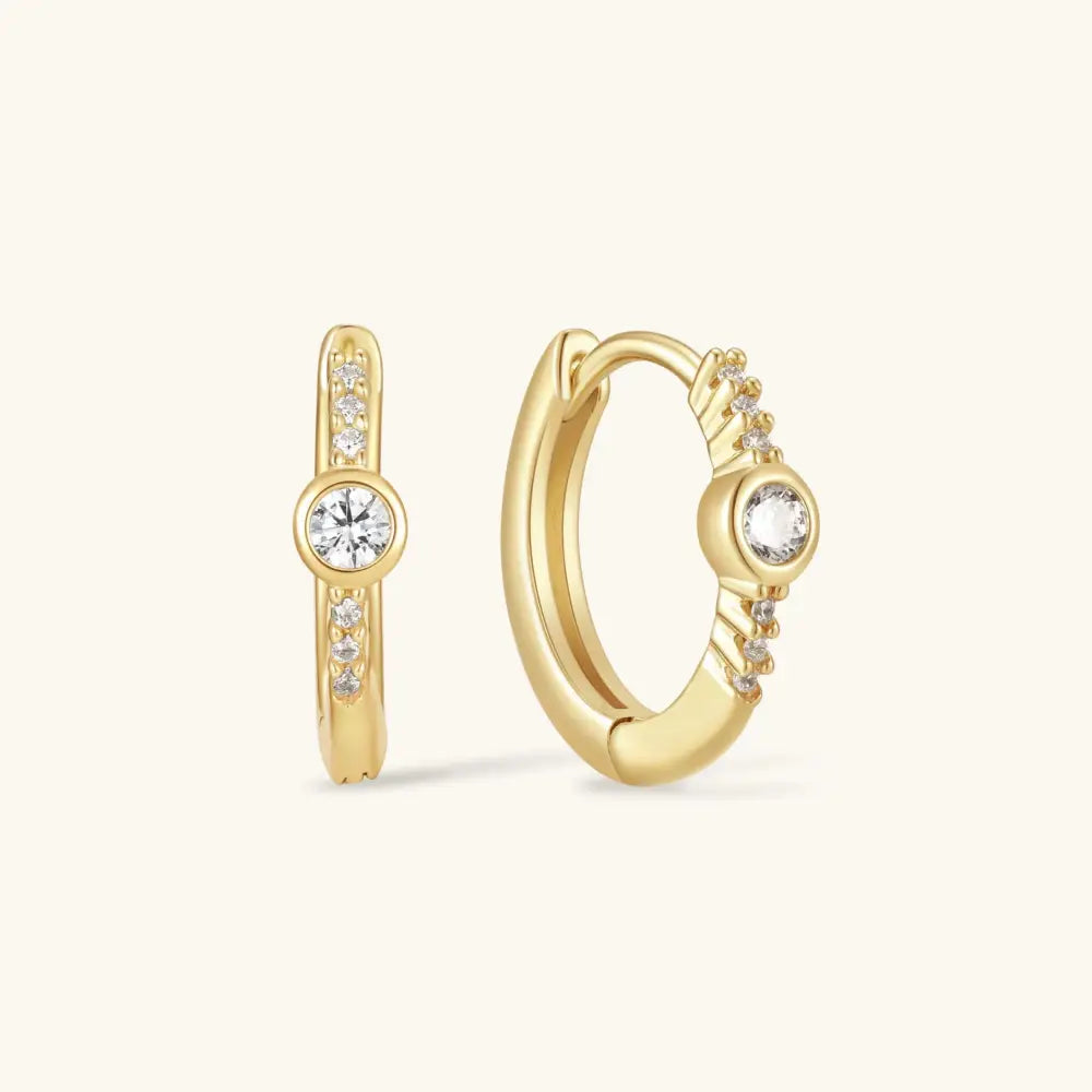 14K Gold Hoop Earrings Small Hoops Medium Hoops Large Hoops Gold Hoops Huggie Earrings Diamond Earrings Mothers Day Gift Mom Gift for Her