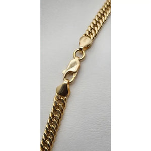 14K Gold Miami Cuban Link Chain - Handmade 5Mm Curb Chain