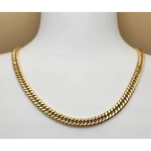 14K Gold Miami Cuban Link Chain - Handmade 5Mm Curb Chain