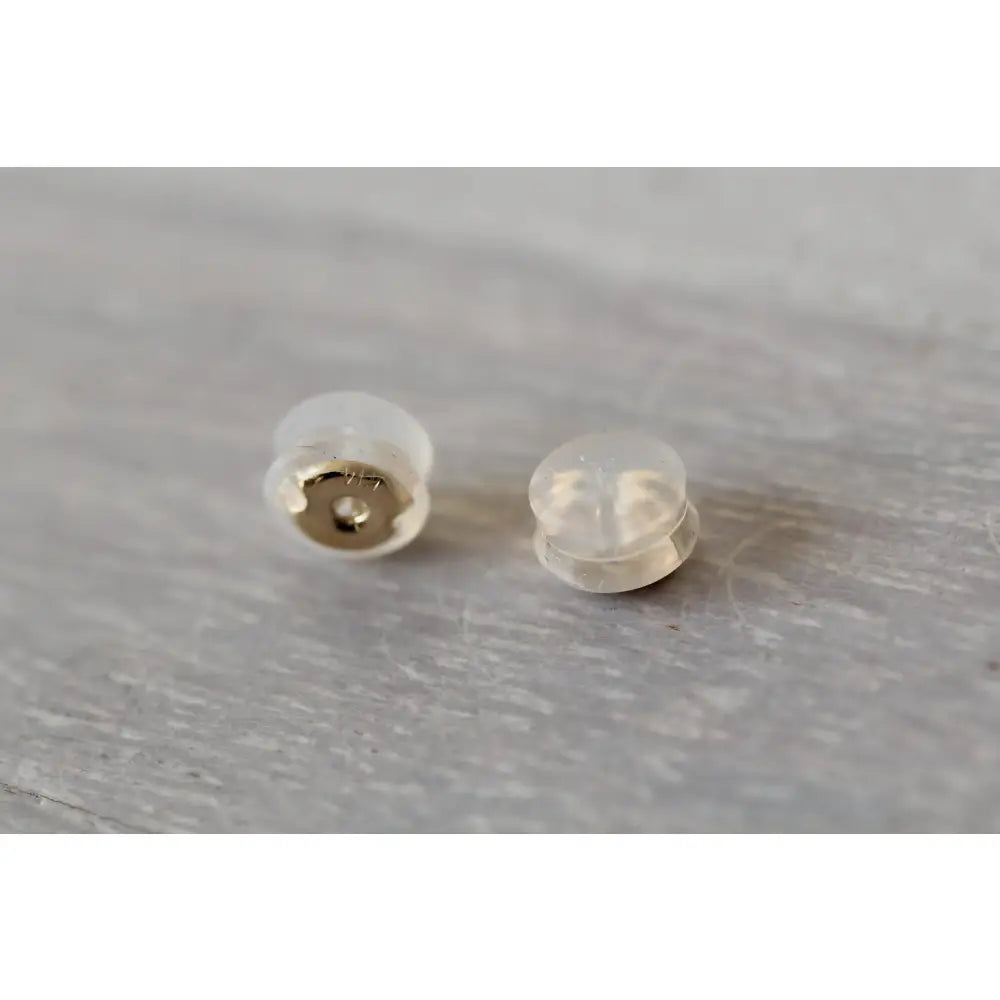14K Silicone Earring Backs, Extra Earring Backs, Solid Gold Earring Backs, Earring Clutches, Butterfly Backing