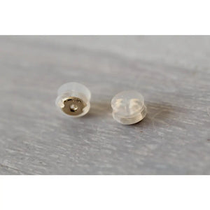 14K Silicone Earring Backs, Extra Earring Backs, Solid Gold Earring Backs, Earring Clutches, Butterfly Backing