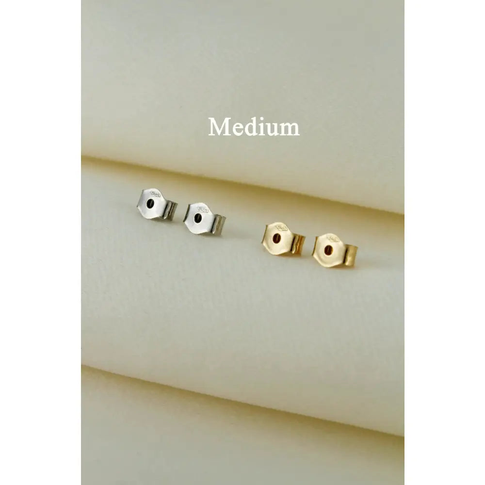 14K Solid Gold Earring Backings, Butterfly Ear Nuts, Replacement Stud Push Backs.