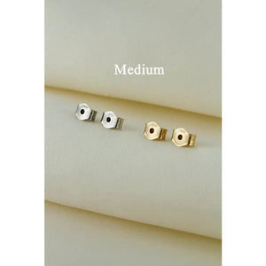 14K Solid Gold Earring Backings, Butterfly Ear Nuts, Replacement Stud Push Backs.