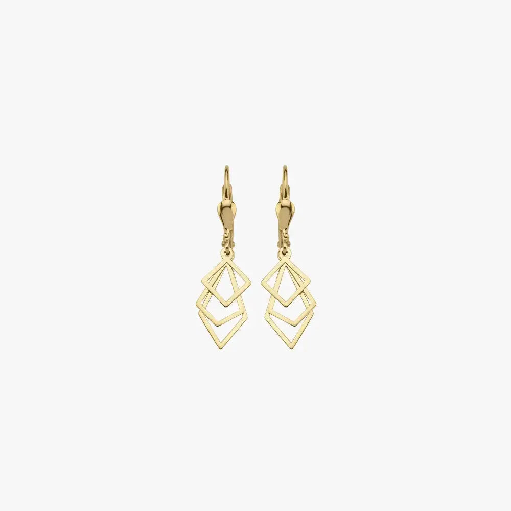 14K Solid Gold Elegant Leverback Drop Earrings – Perfect Gift for Mother's Day, Birthdays & Everyday Luxury.