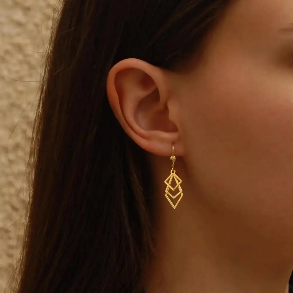 14K Solid Gold Elegant Leverback Drop Earrings – Perfect Gift for Mother's Day, Birthdays & Everyday Luxury.