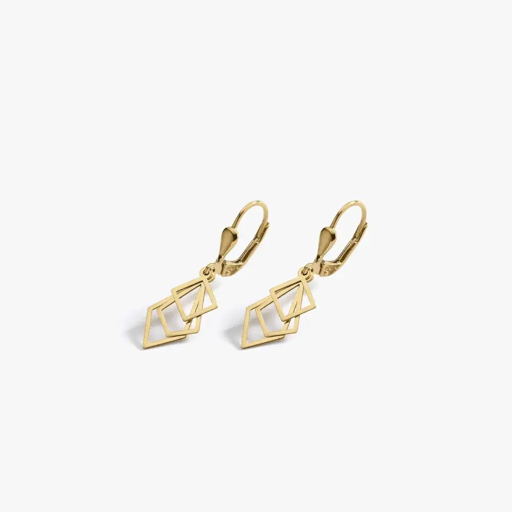 14K Solid Gold Elegant Leverback Drop Earrings – Perfect Gift for Mother's Day, Birthdays & Everyday Luxury.