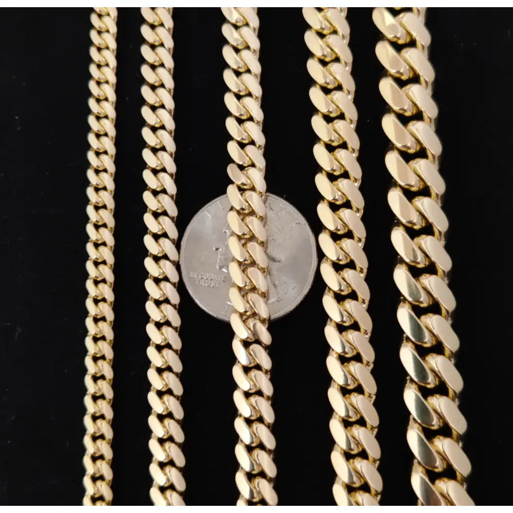 14K SOLID Gold Miami Cuban Chain Bracelet, Box Clasp Lock, Heavy Real 14K 3Mm-10Mm Yellow Gold,14K Bracelet, 14K Gold Miami Cuban Bracelet