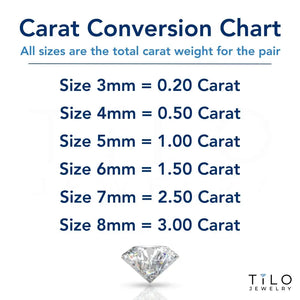 14K Solid Yellow Gold Basket Set round CZ Stud Earrings, Push Back Simulated Diamond Studs, Sleeper Cz Studs, Unisex, by TILO Jewelry