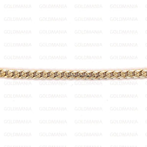 14K Yellow Gold Miami Cuban Link Chain Necklace: 16-14" Adjustable Curb Chain