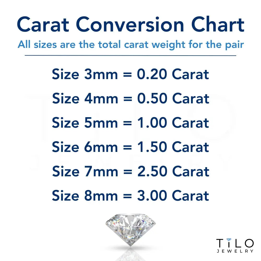 14K Yellow Gold Solitaire round Cubic Zirconia Stud Earrings in Secure Screw-Backs, Sleeper Cz Studs, Unisex, by TILO Jewelry