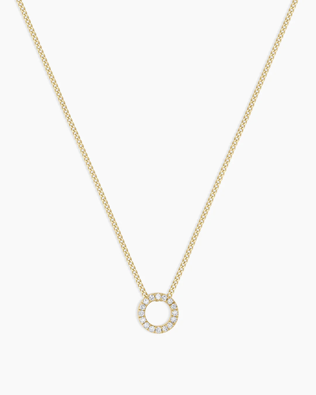 14K Diamond Alphabet Necklace