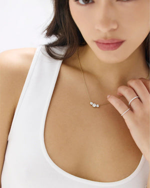 Stunning Lab-Created Diamond Cluster Pendant Necklace.