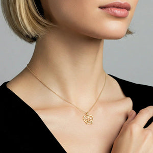 Stunning 14K Yellow Gold Heart Pendant Necklace for Boys & Girls.