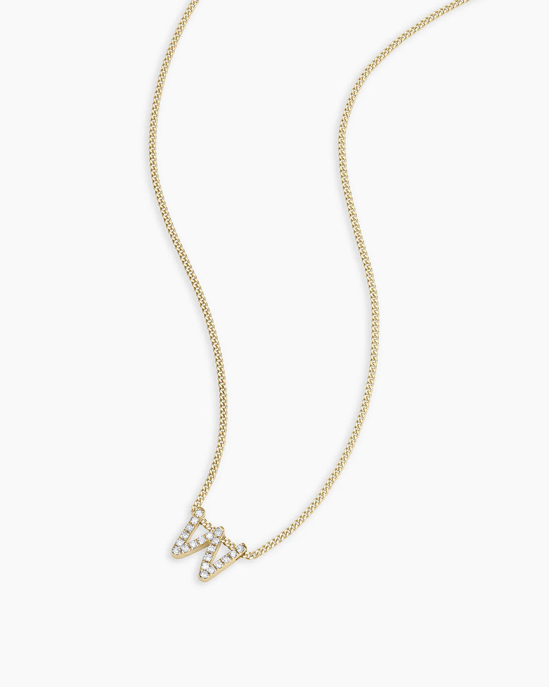 14K Diamond Alphabet Necklace