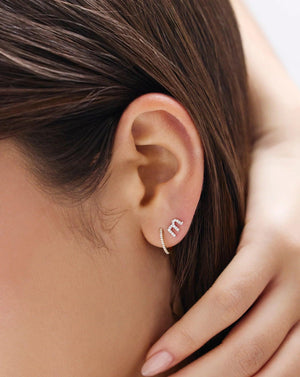 Sparkling Diamond Huggie Earrings for Effortless Elegance.