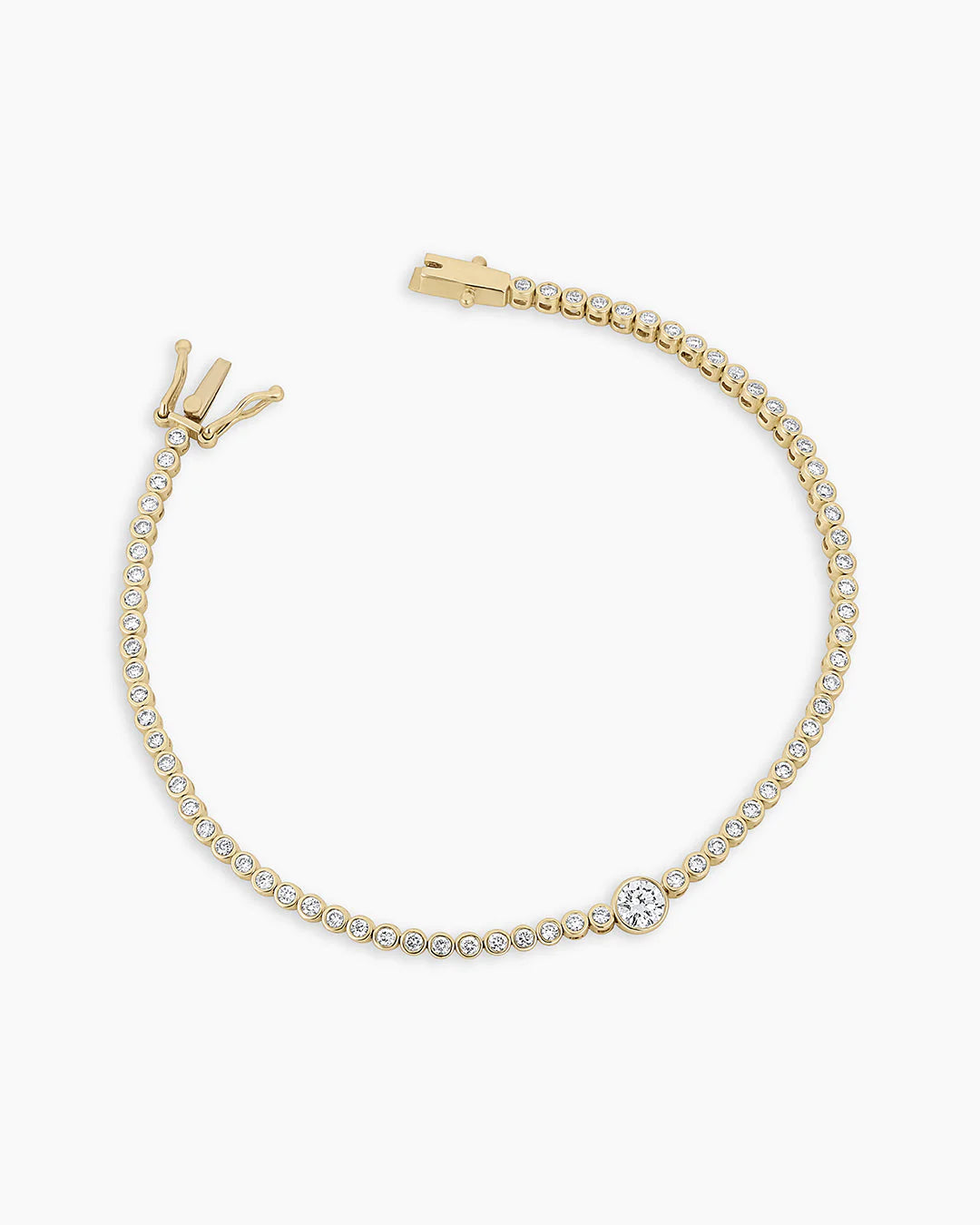 14K Lab Grown Diamond Circle Tennis Bracelet