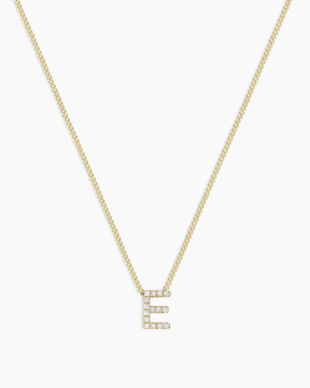 14K Diamond Alphabet Necklace