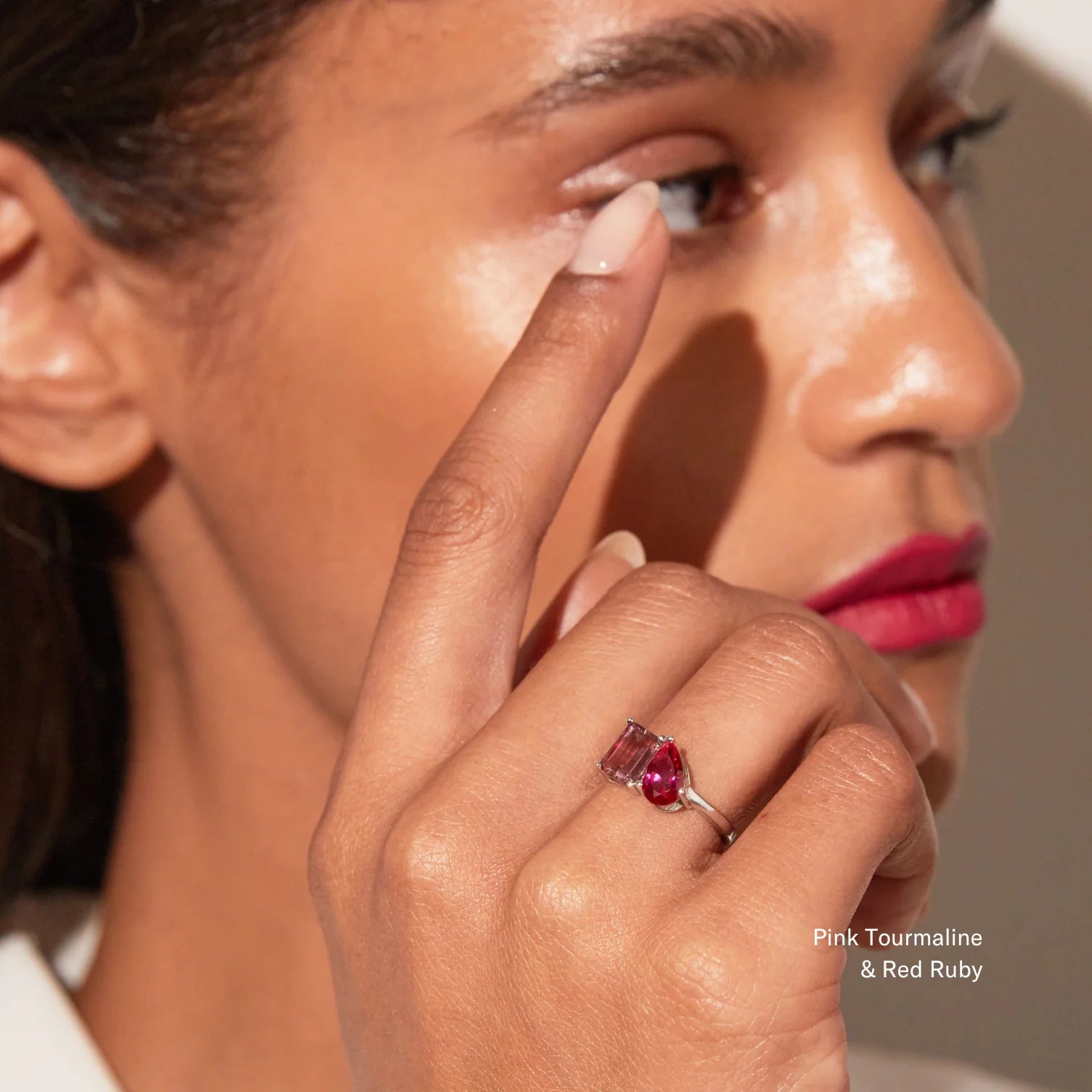 Toi Et Moi Gemstone Classic Ring NikNenz™ Premium Gold & Diamonds