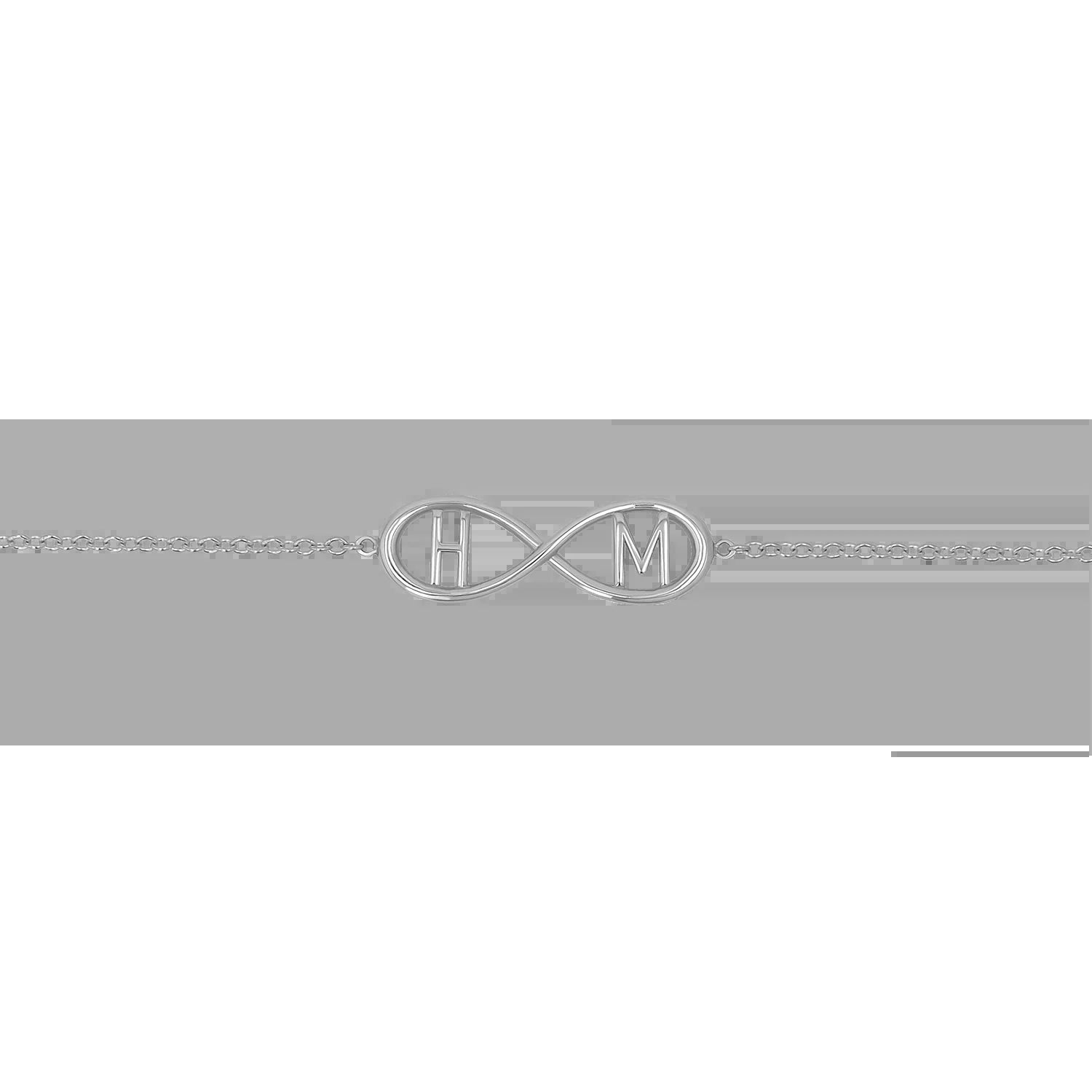 Infinity Letter Bracelet