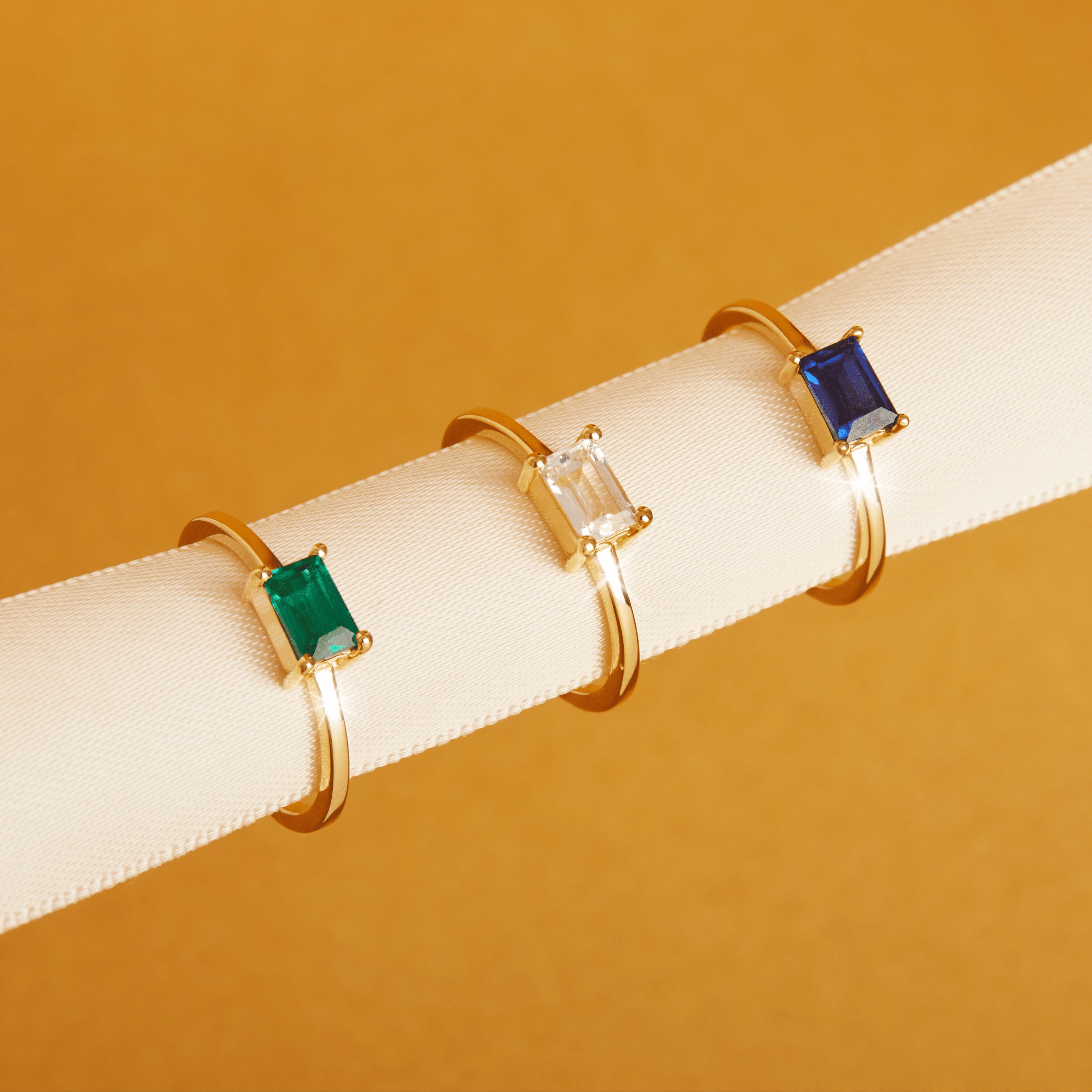 Birthstone Baguette Ring - Garnet NikNenz™ Premium Gold & Diamonds
