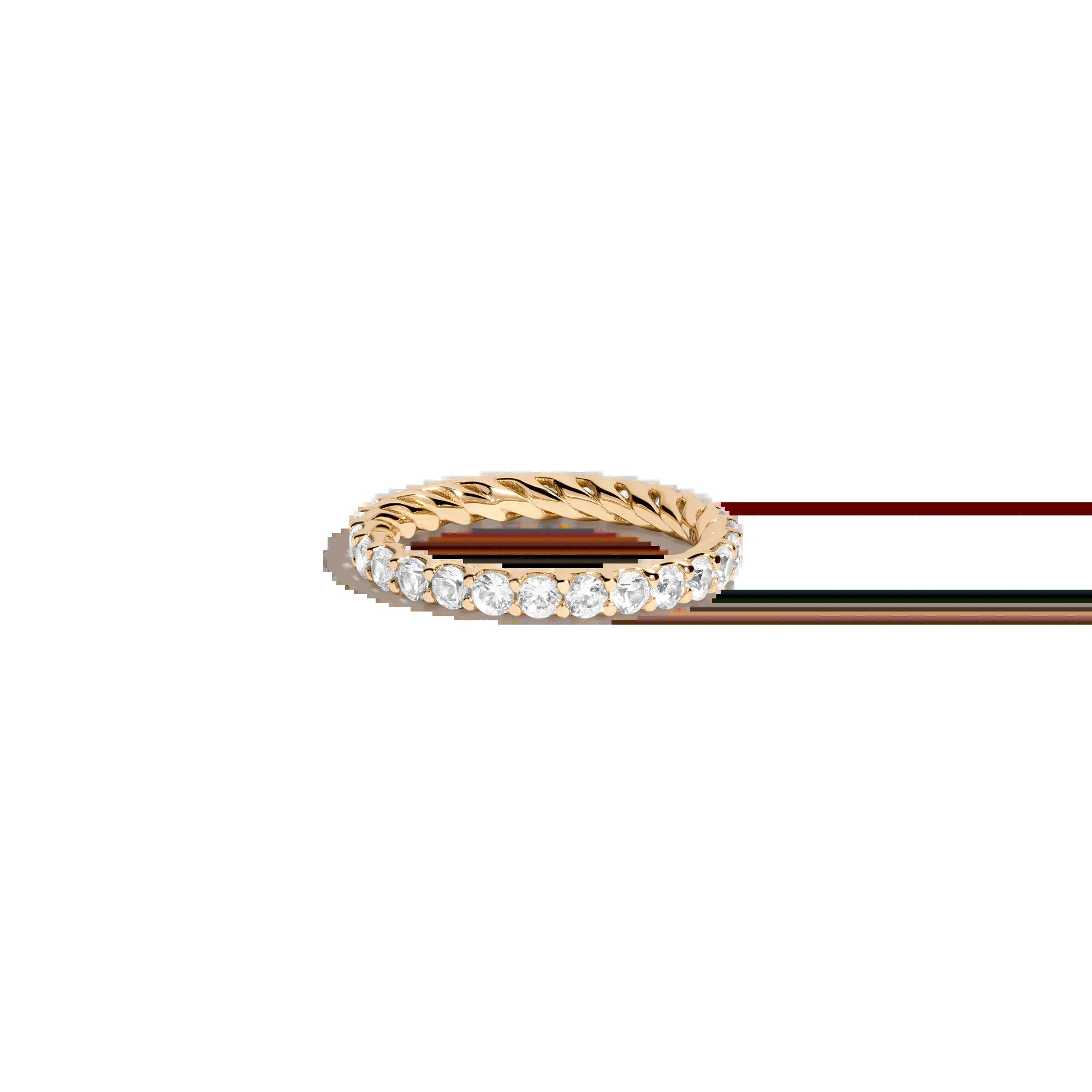 Lab Grown White Sapphire Birthstone Heritage Ring NikNenz™ Premium Gold & Diamonds