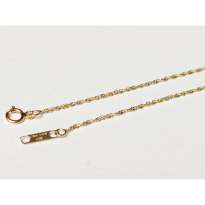 18K Gold Anklet (750/1000) Singapore Link – Solid Yellow Gold Ankle Chain – 18-Karat Women'S Ankle Bracelet – Gift for Women