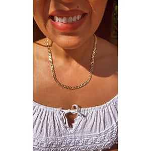 18K Gold Filled Cuban Link Chain: 6Mm Miami Curb Necklace