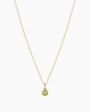 14K Gold Birthstone Necklace