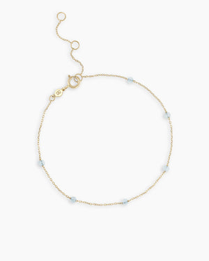14K Gold Newport Birthstone Bracelet
