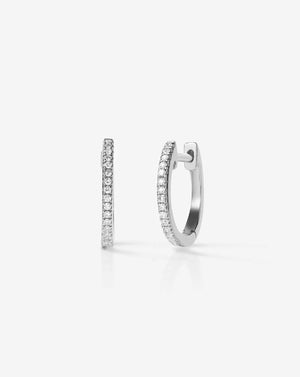 Sparkling Diamond Huggie Earrings for Effortless Elegance.