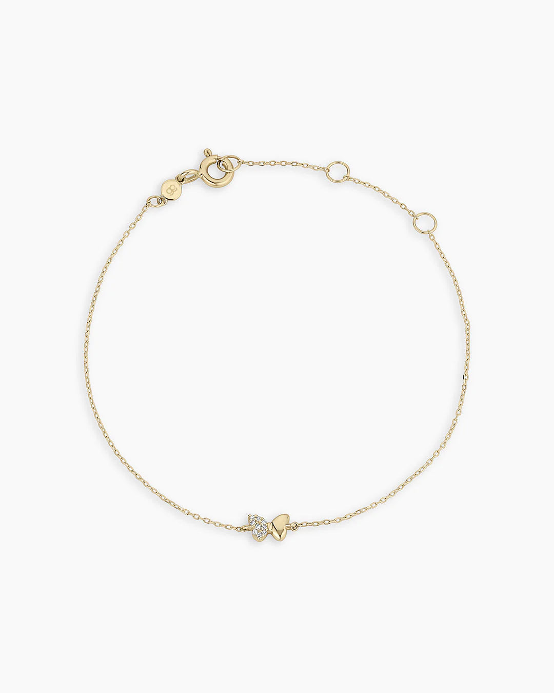 14K Diamond Bond Butterfly Bracelet