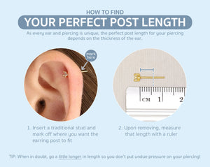 18G/16G Peridot Dainty Labret Cartilage Studs • Tragus Stud • Conch Earring • Helix • Cartilage Piercing • Minimalist • FLAT BACK