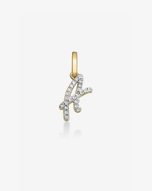 Elegant Diamond Initial Pendant - Personalize Your Style!.