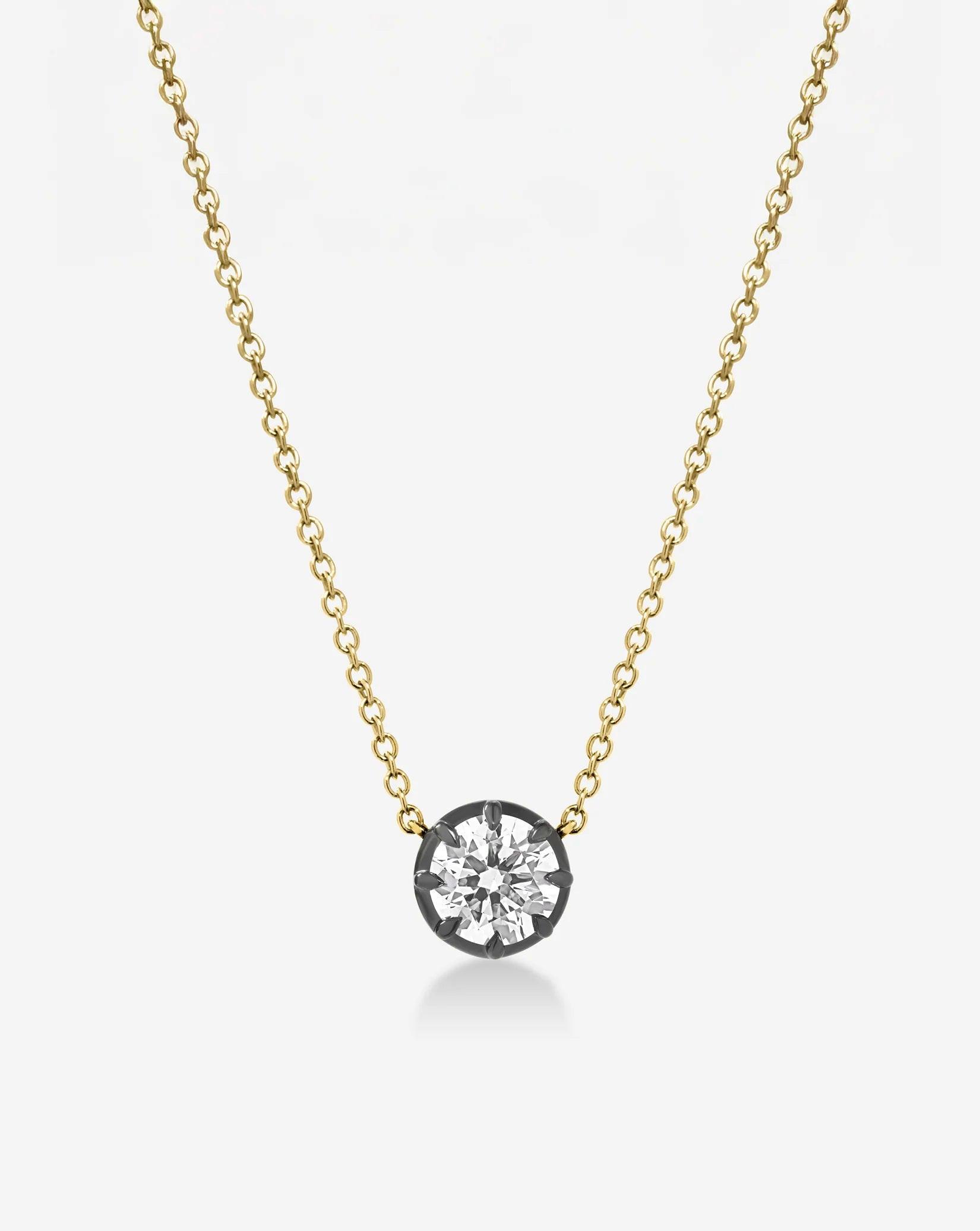 Stunning Georgian Lab Diamond Pendant Necklace – Elegant & Timeless Jewelry Piece.